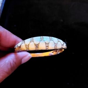 Vintage* NRT Enamel and Rhinestone Bracelet